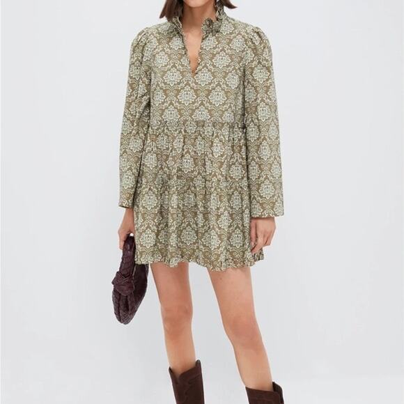 Hyacinth House Moss Printed Russell Dress - Picture 3 of 8